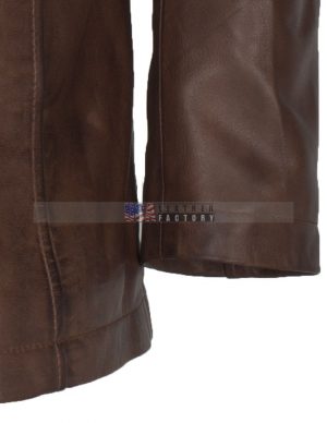 Mens Vintage Leather Coat