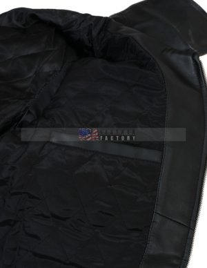 RE 6 Black Leather Jacket - Image 4