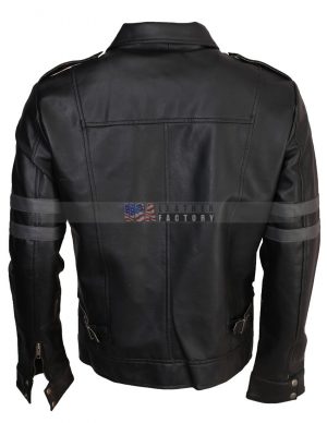 Leon Kennedy Resident Evil-6 Black Leather Jacket