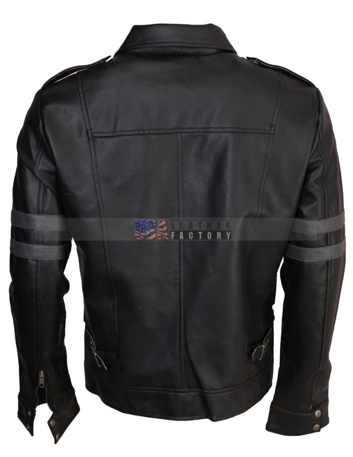 Leon Kennedy Resident Evil-6 Black Leather Jacket