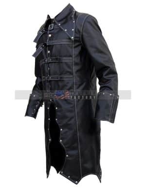 Mens Gothic Leather Coat Halloween Costume