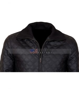 Casual Quilted Leather Jacket