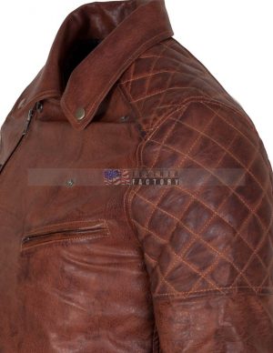 Brown Motorcycle Leather Jacket