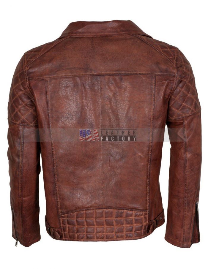 Brown Motorcycle Leather Jacket