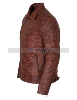 Brown Motorcycle Leather Jacket