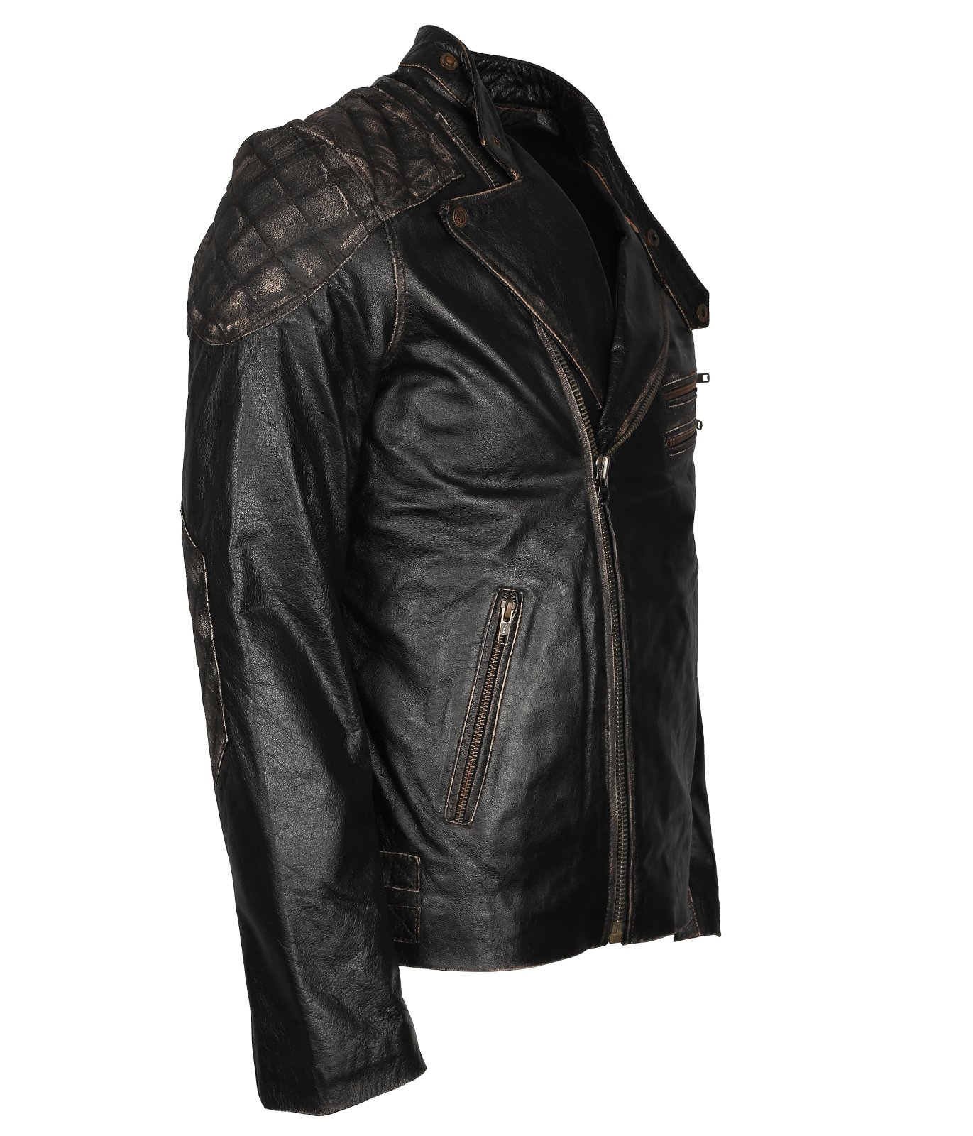 Skull Leather Jacket | Skull Embossed Biker, Motorcycle Jacket