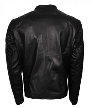 Quilted Black Leather Jacket