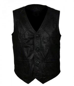 Motorcycle leather vest