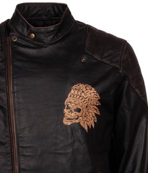 Apache Black Biker Jacket