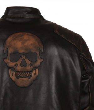 Black Motorcycle Leather Jacket