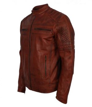 Biker brown Leather Jacket