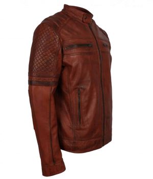 Biker brown Leather Jacket