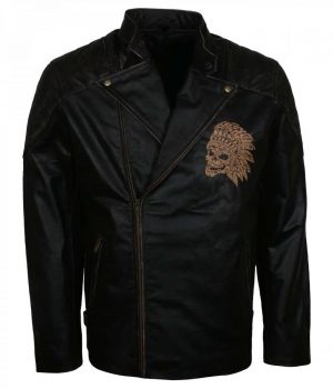 Apache Black Biker Jacket