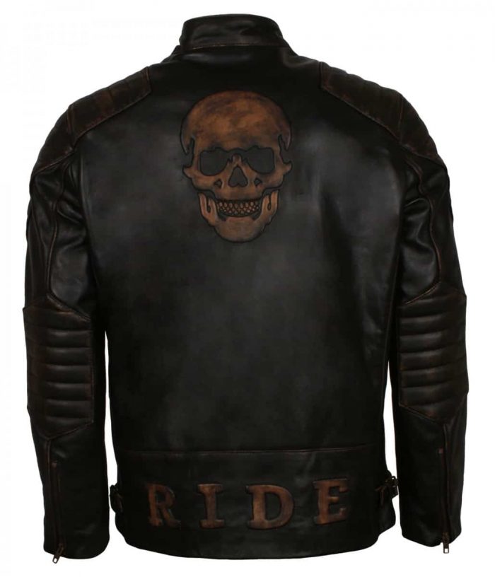 Black Motorcycle Leather Jacket