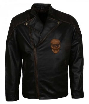 Black Motorcycle Leather Jacket