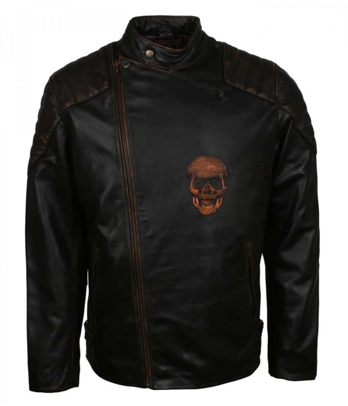 Black Motorcycle Leather Jacket