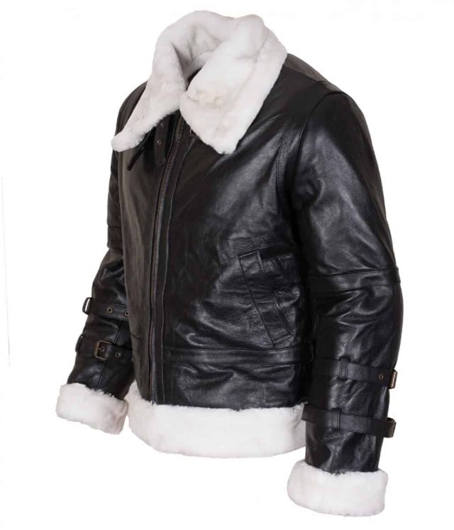 B3 Bomber Leather Jacket for Men | B3 Fur Lined Bomber Jacket