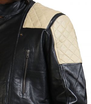 Black Brando Fashion Men Leather Jacket - Image 6