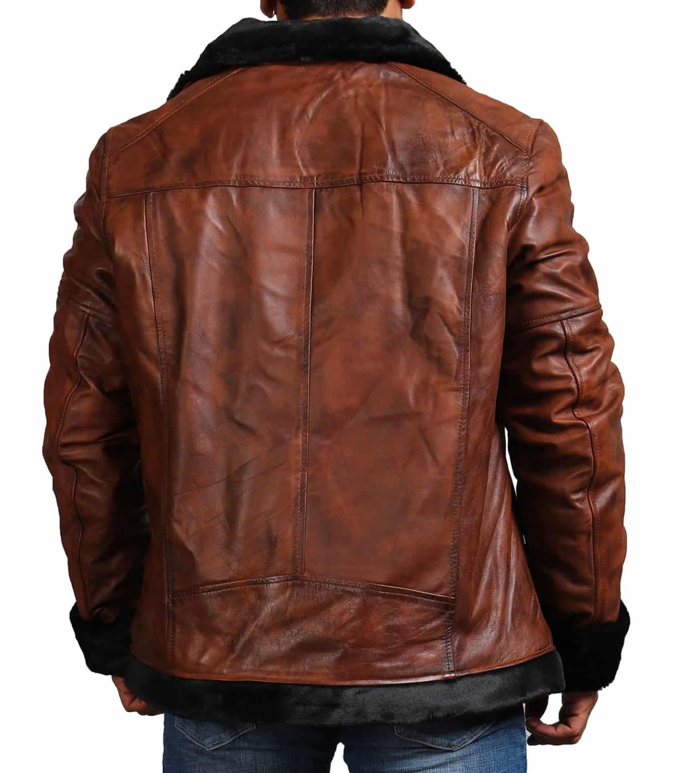 Buy B3 Brown Bomber Leather Jacket For Men USA Leather Factory   D46005 1344x1536 