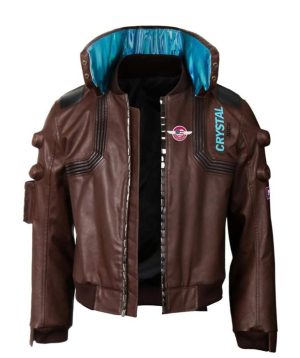 Cyberpunk 2077 Samurai Brown Leather Jacket - Image 2