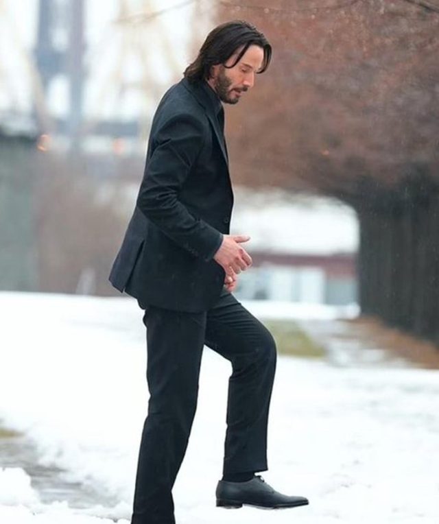 John Wick Chapter 4 Keanu Reeves Black Suit - USA Leather Factory