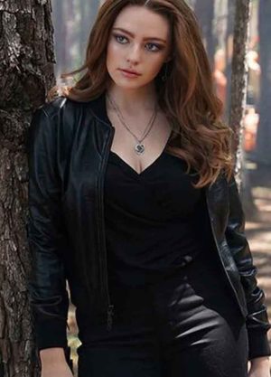 Hope Mikaelson Legacies Danielle Rose Russell Leather Jacket - Image 2