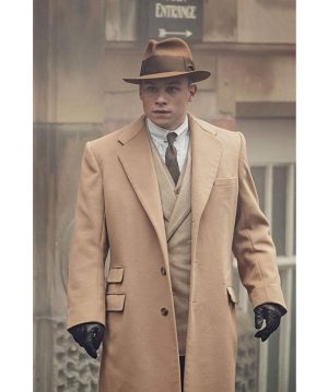 Michael-Gray-Peaky-Blinders-Brown Trench-Coat-For-Sale