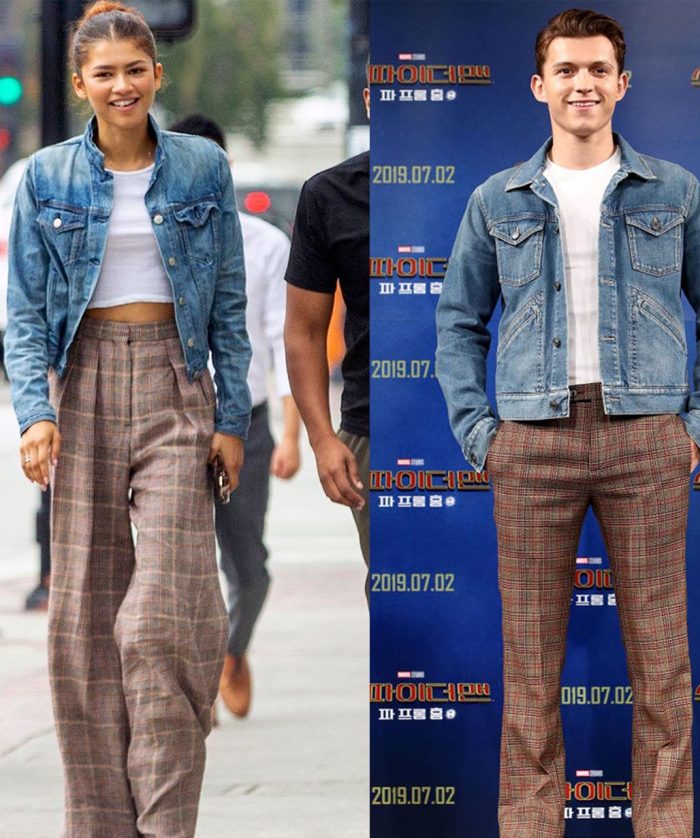 Tom Holland and Zendaya Blue Denim Couple Jacket