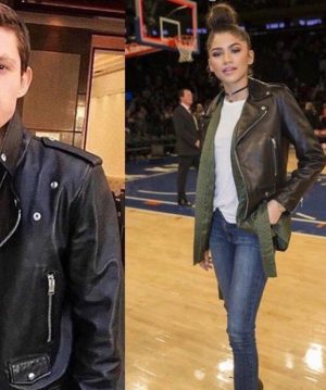 Tom-Holland-and-Zendaya-Couple-Leather-Jacket