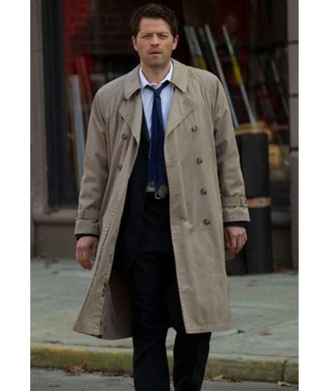 Supernatural Castiel Trench Coat - USA Leather Factory