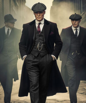 Peaky Blinders Thomas Shelby Black Trench Coat Sale