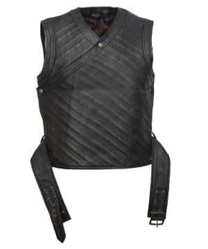 Seven Kings Must Die Uhtred Leather Vest Mens Costume