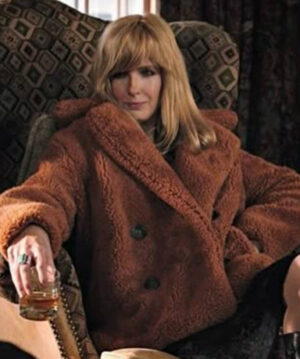 Yellowstone Beth Dutton Orange Fur Coat