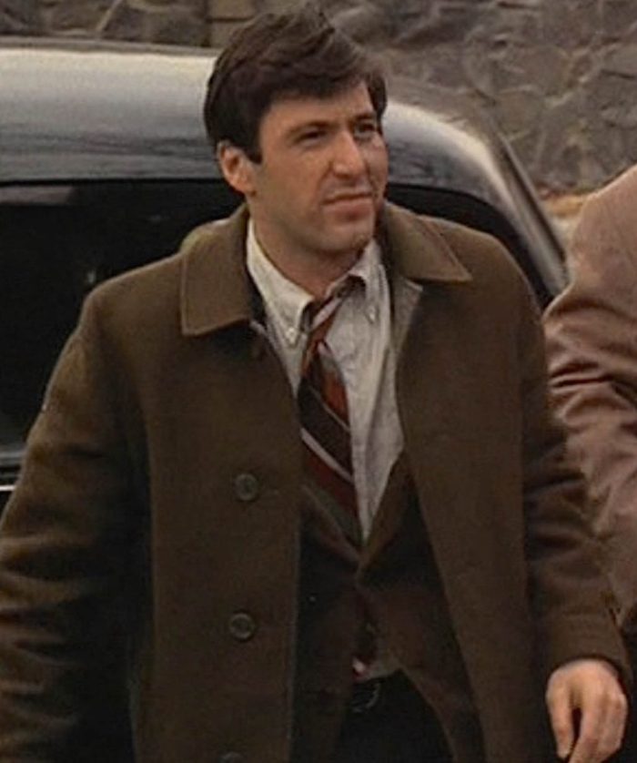 Al Pacino The Godfather Michael Corleone Brown Jacket