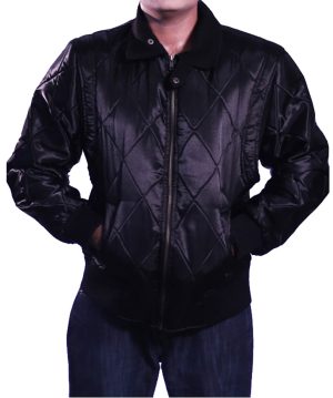 Drive Bomber Ryan Gosling Scorpion Jacket in Satin black