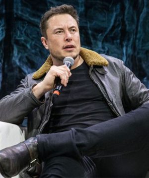 Elon Musk Winter Shearling Leather Jacket Sale