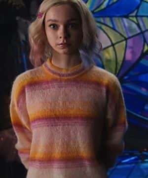 Enid Sinclair Wednesday 2022 Emma Myers Pink Sweater for Sale