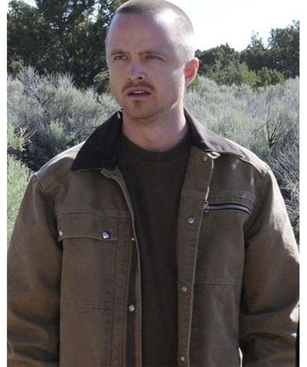 Jesse Pinkman Breaking Bad Brown Cotton Jacket For Men