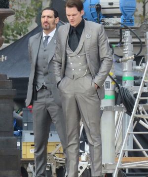 Marquis John Wick Chapter 4 Bill Skarsgard Gray Suit Sale