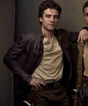 Star Wars The Last Jedi Poe Dameron Brown Leather Jacket For Men