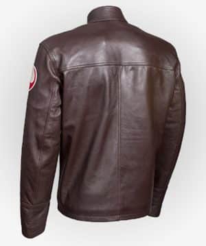 Star Wars The Last Jedi Poe Dameron Brown Leather Jacket For Men Sale