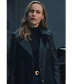 Tess Fast X Brie Larson Black Leather Blazer