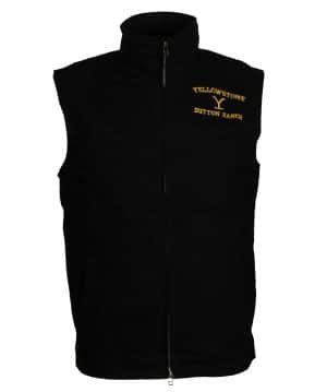 Kevin Costner Yellowstone John Dutton Black Vest for Men