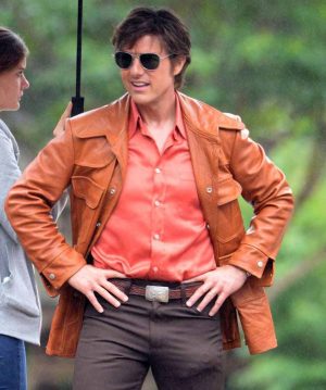 Barry Seal American Made Tom Cruise Leather Jacket