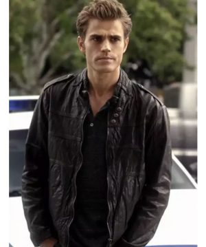 Stephen Salvatore The Vampire Diaries Leather Jacket