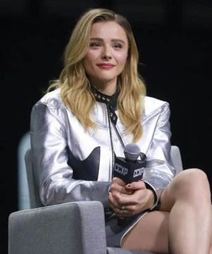 Chloë Grace Moretz CCXP Silver Jacket Sale Women