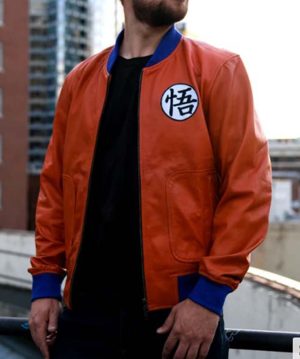 Dragon Ball Z Goku Bomber Leather Jacket