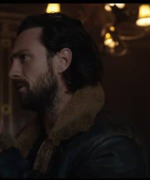 Kraven the Hunter Aaron Taylor-Johnson Brown Fur Jacket for men