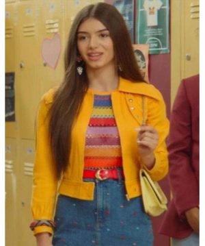 mimi-keene-sex-education-ruby-matthews-yellow-leather-jacket-women