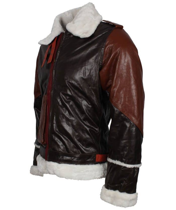 Rocky Balboa Sylvester Stallone Fur Leather Jacket sale men